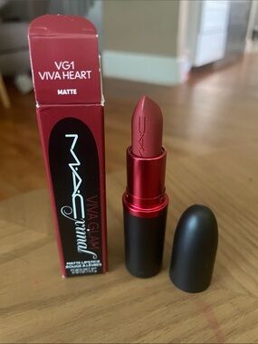 MAC Cosmetics Viva Glam VG1 Viva Heart Matte Lipstick - Dusty Rose